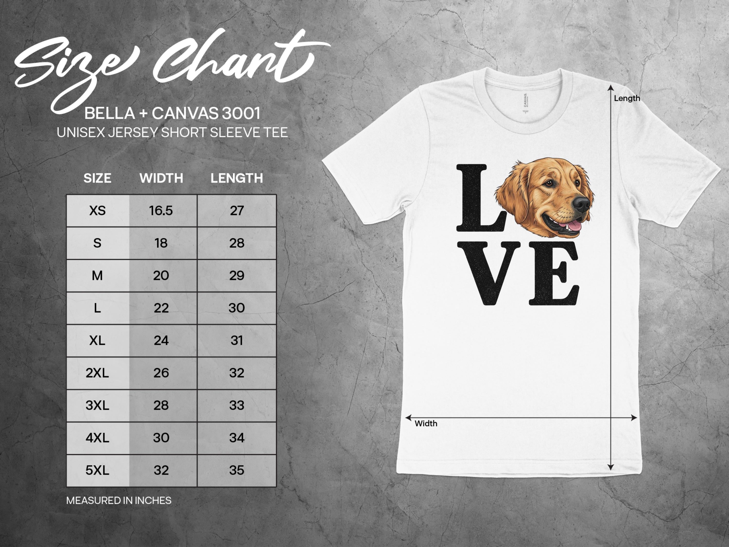 Love Golden Retriever Graphic Unisex Tee product type