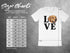 Love Golden Retriever Graphic Unisex Tee product type
