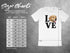 Love Graphic Dog Unisex Short Sleeve Tee product