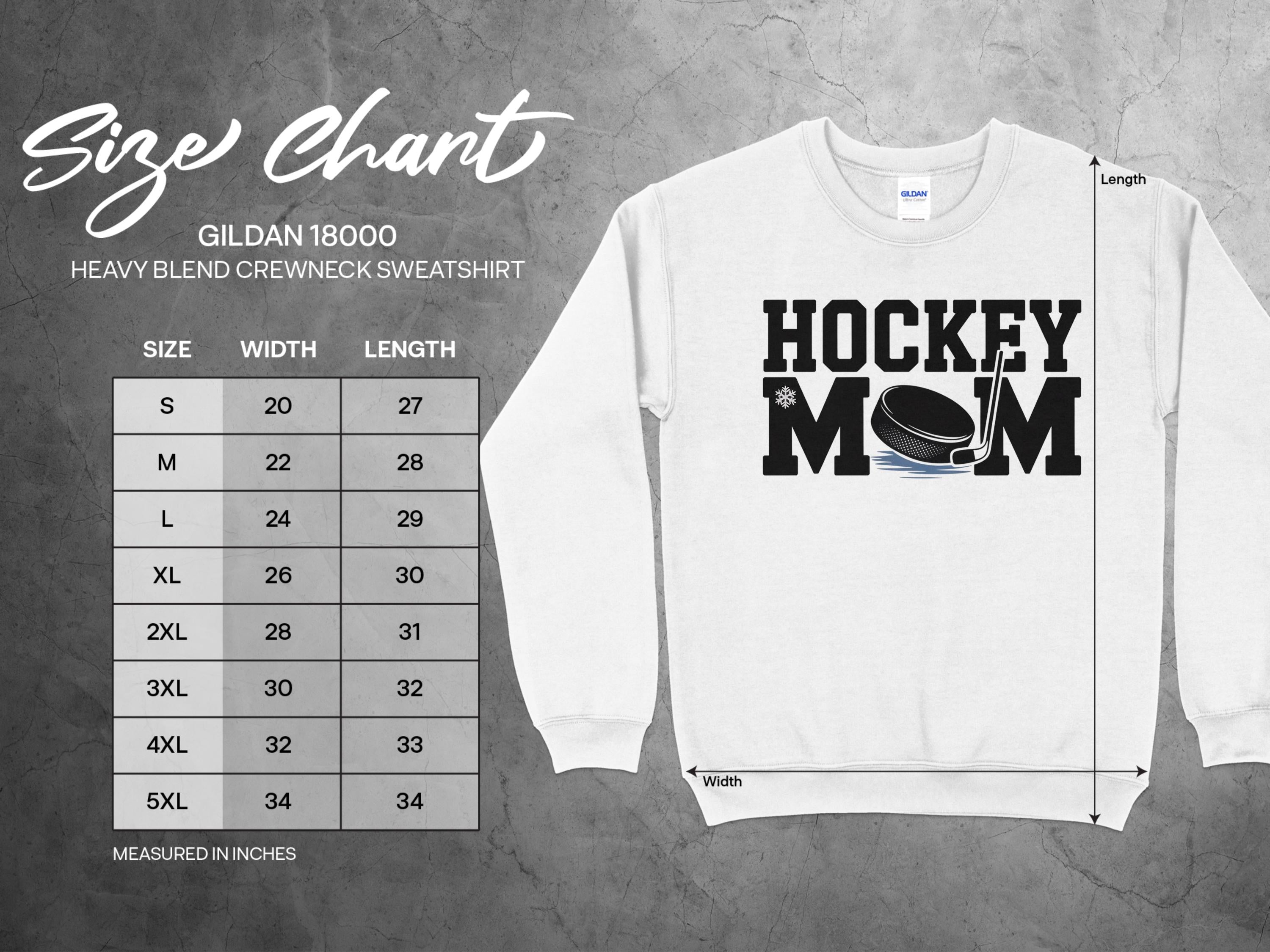 Hockey Mom Heavy Blend Crewneck Sweatshirt product type